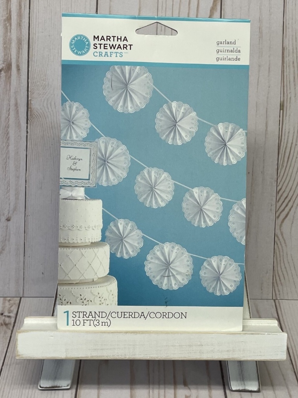 Martha Stewart Lace Doily Garland Kit White DIY Wedding Chic Holiday 10' NEW